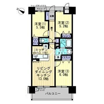 【間取り】 | アルファステイツ笹原駅