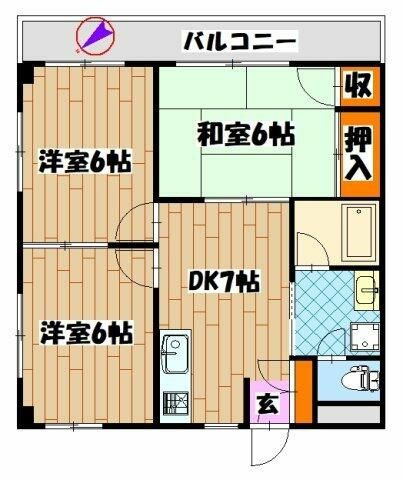 メゾンアンパーの間取り