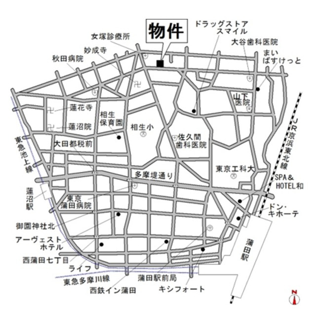 ツインピークスの地図
