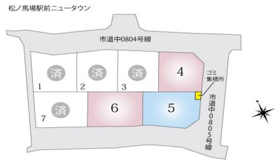 【区画図】 | 坂本２丁目　分譲７区画４号地