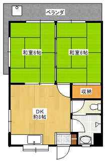 【間取り】 | 山城アパート