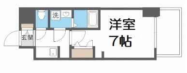 【間取り】 | S-RESIDENCE難波大国町Uno