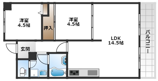 【間取り】 | パークビュー曽根