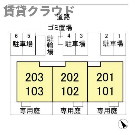 Ａｌｂｉｒｅｏ（アルビレオ）の区画図