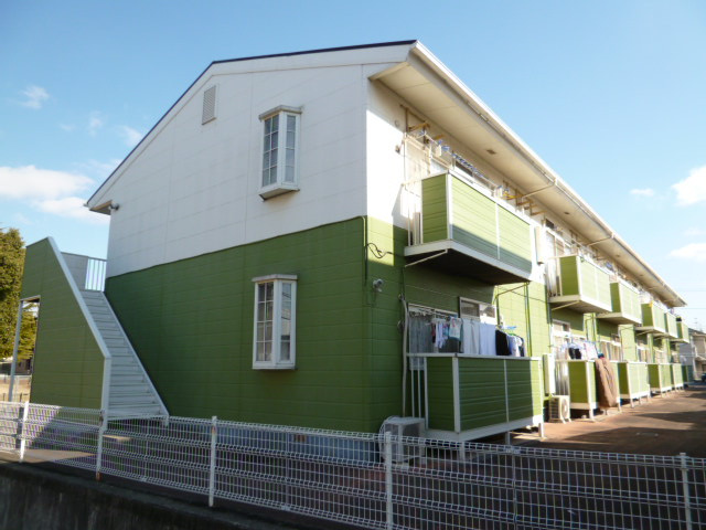 倉敷市茶屋町のアパートの外観