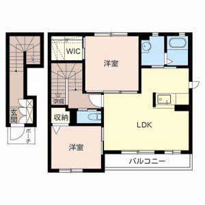 【間取り】 | フロントパディｔｗｉｎ
