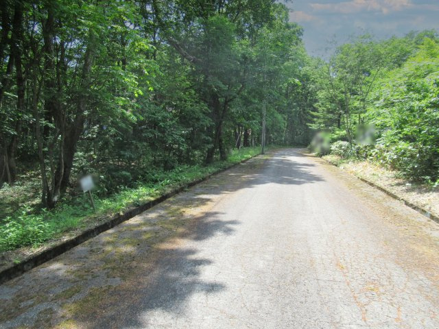 しゃくなげ平第二別荘地①の前面道路含む現地写真