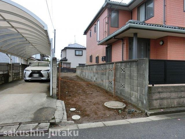 東習志野８丁目　売地の外観|東習志野８丁目　売地　更地　約67.4坪　西側約４ｍ公道面　間口2.5ｍ　建築条件なし