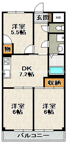 フェリオ伊丹北の間取り