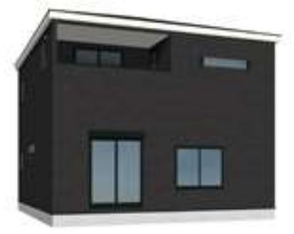 藤岡市岡之郷第3（全4棟）1号棟の外観パース|1号棟