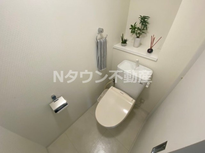 【トイレ】 | Gramercy Shiromi-dori | 清潔感のあるトイレです