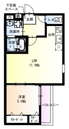 【間取り】 | フジパレス服部西町Ⅱ番館