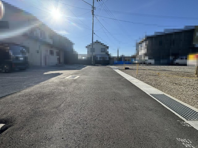 高知市大津乙 -西- 売土地の前面道路含む現地写真