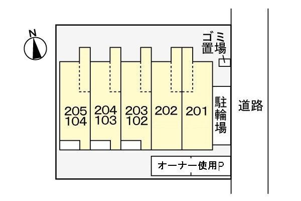 アローニアの区画図