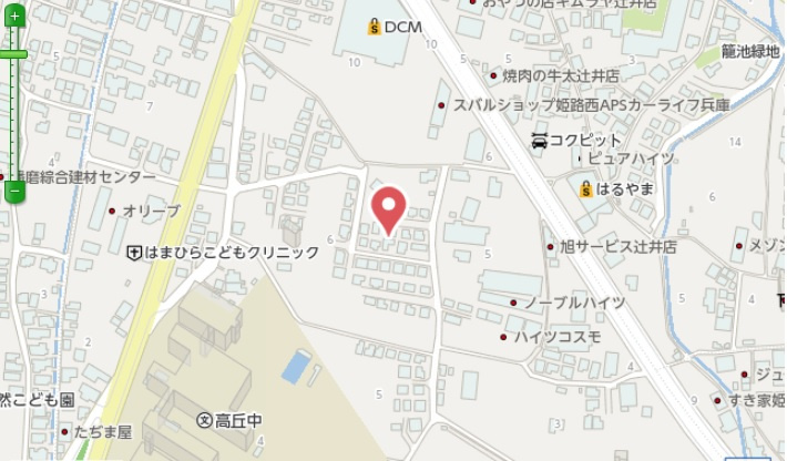 姫路市山吹1丁目　中古戸建の地図