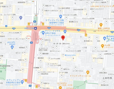 【地図】 | ファーストフィオーレ谷町六丁目フェリシア