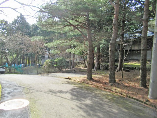 天城東急リゾート①木造ルーフィング葺平家建の前面道路含む現地写真|駐車スペースあり