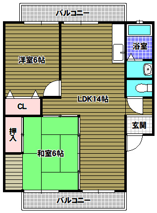 三晃マンションの間取り