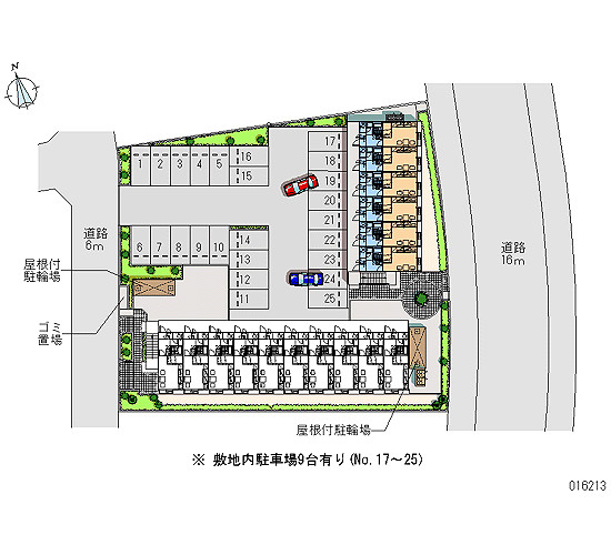 レオパレスカネエーズ松ヶ丘A棟の区画図