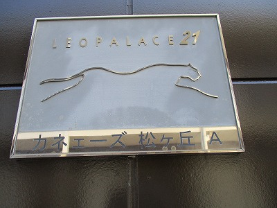 レオパレスカネエーズ松ヶ丘A棟のエントランス