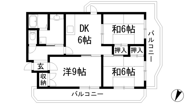 【間取り】 | ソレイユ山本