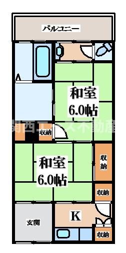 【間取り】 | 校南荘
