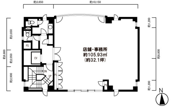 羽曳野市白鳥　貸店舗　[物件番号：245566] の間取り
