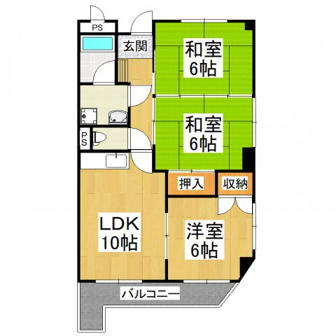 【間取り】 | アプティ3番館