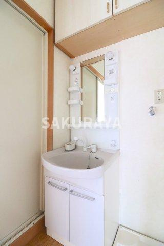 サンウッドの洗面所|2023年4月撮影。