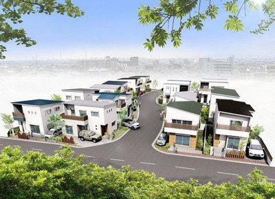 【外観】 | Taisei Palace忍ケ丘　5号地 | 【現地モデルハウスOPEN】「TaiseiPalace忍ヶ丘」現地にてモデルハウス案内会を週末に開催中です♪平日でも対応可能ですのでお気軽にお問い合わせください！
