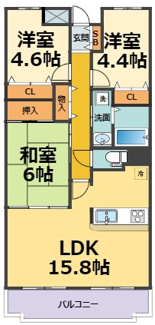 【間取り】 | ＮＴＰＲレジデンス甲子園四番町（鳴尾北小・学文中学校区）