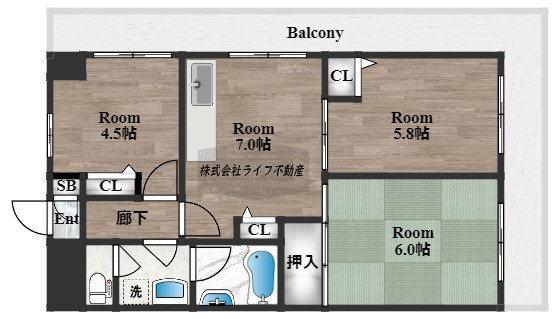 友井グレイスの間取り