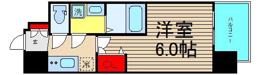 レオンコンフォート難波西Ⅲの間取り