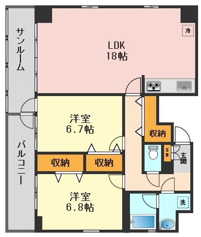 ジェネラスパレスの間取り