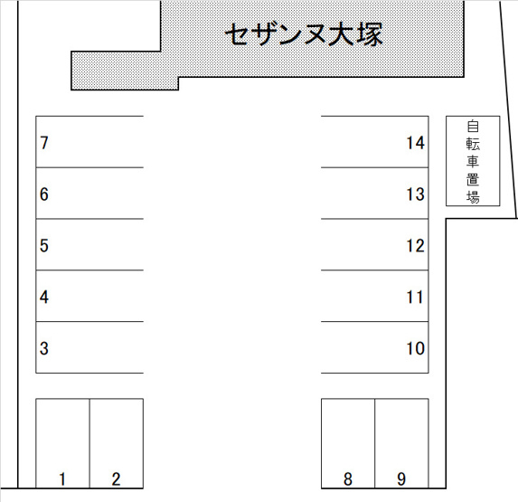 【区画図】 | セザンヌ大塚