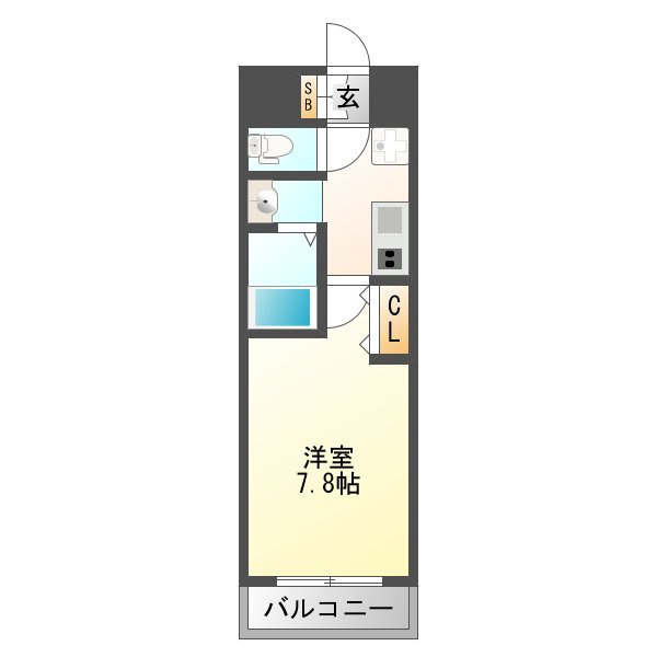 プランドール新大阪ＮＯＲＴＨレジデンスの間取り
