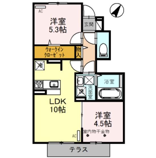 【間取り】 | grasmere(グラスミア)　A棟