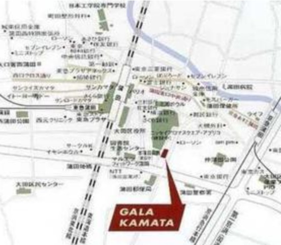 ガーラ蒲田の地図