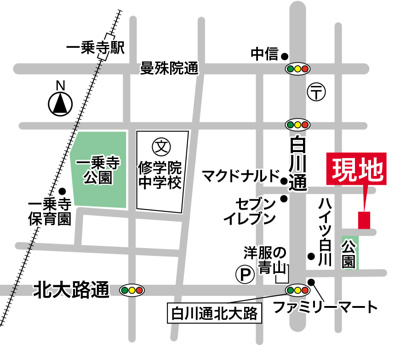 【地図】 | 一乗寺野田町　中古テラス【買い物便利】