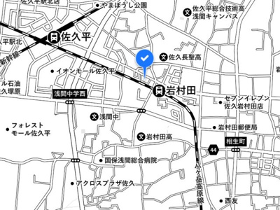 【地図】 | 佐久市岩村田西本町中古住宅