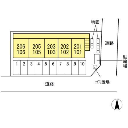 アクシス寺町の区画図