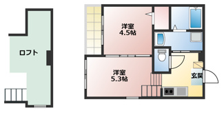 【間取り】 | Lumo庄内通 | 略図の為、現状優先