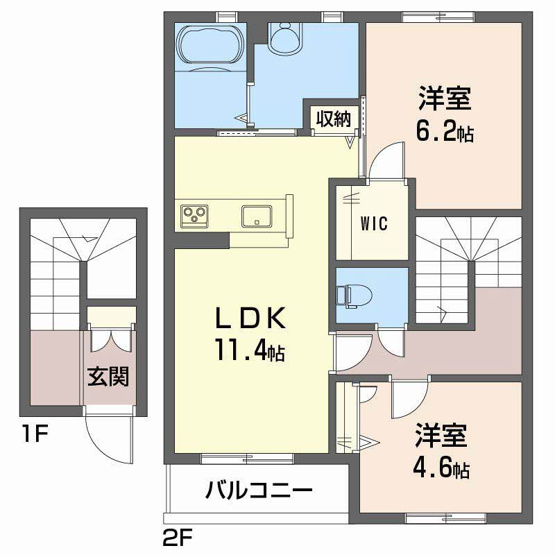 【間取り】 | プロムナード生石 Ａ棟