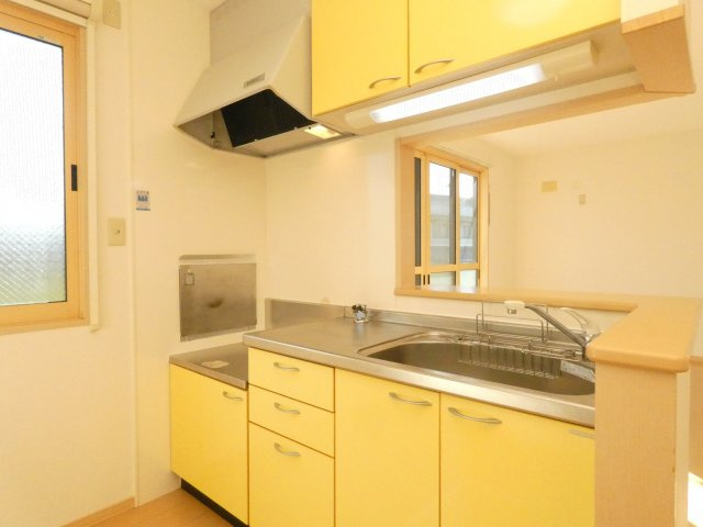 ヒルグレイスB棟のキッチン