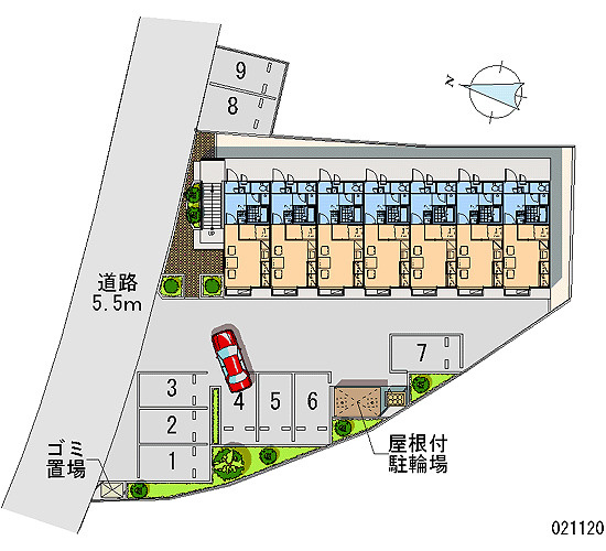 レオパレスパティオの区画図