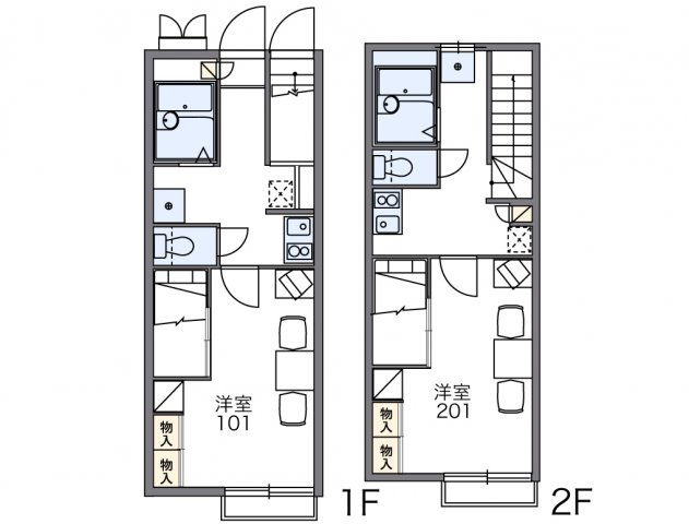レオパレス遙の間取り|画像2