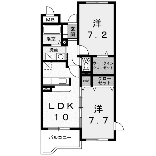 【間取り】 | エストレーノパレスＡ