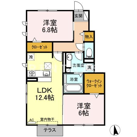 エスペランサ永曻Ⅱの間取り