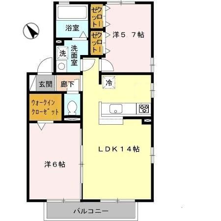 アーバンフォレストⅡ棟の間取り