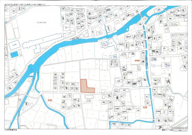南馬場５区画分譲地の地図
